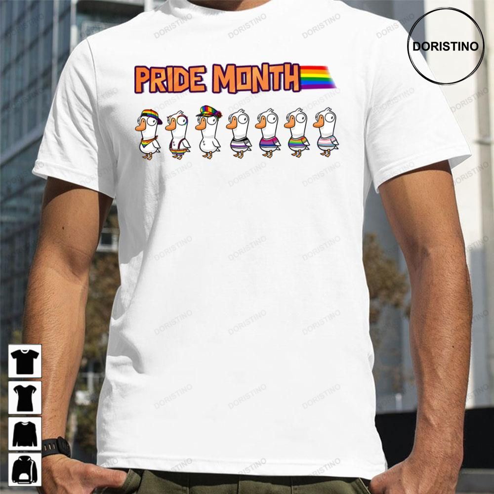 Pride Month Goose Goose Duck Game Limited Edition T-shirts